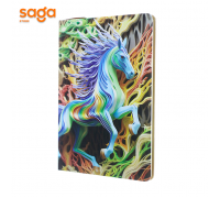 Блокнот на резинке, А5 в клетку, SH-A52501