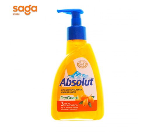 Мыло жидкое антибактериальное Absolut 250гр 5263.