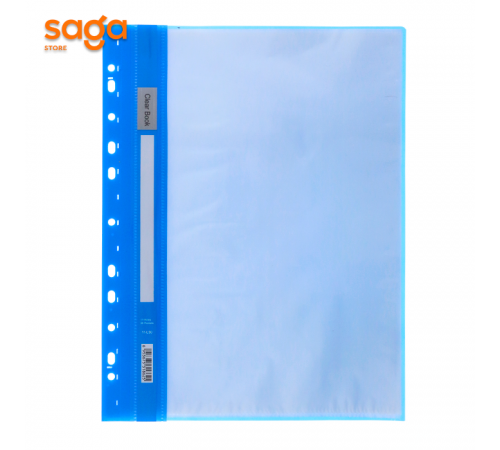 Файл L 30л (cиний) пластиковый, с вкладышами, 1/10/320