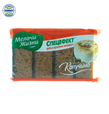 Губка для мытья посуды и уборки помещений Мелочи жизни-Спецэфект, в упаковке-4шт.