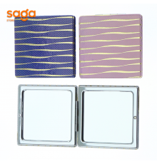 Зеркала карманная (узор волна) 12х JZ7-1