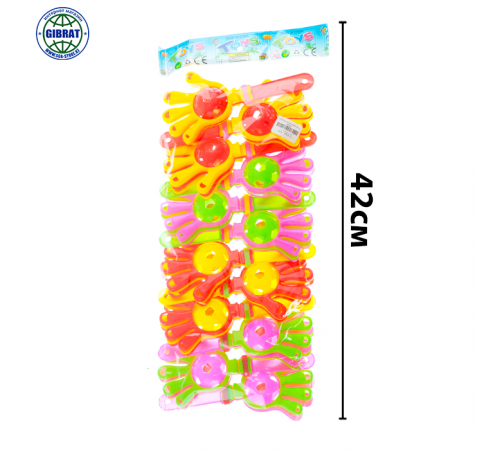 Погремушки, в упаковке-12шт, 6020.