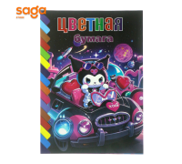 Цветная бумага для детского творчества, двухсторонняя, 12л. А4 CSG 216-25шт