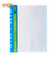 Файл L 60л (cиний) пластиковый, с вкладышами, 1/10/240