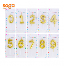 Свечи-цифры (0-9 Золото) для торта 1/600