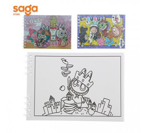 Раскраска Лабубу пружина TS003