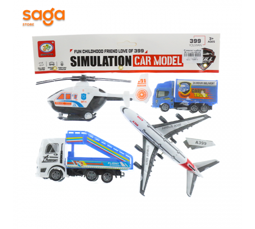 Самолет набор 4х в салафане 399-654