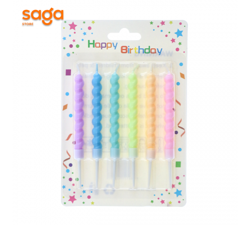 Свечи (макарон хром 6шт)для торта 1/360 9669.