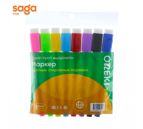 Набор MINI маркеров для доски с губкой, стираемые.