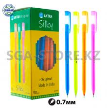 Ручка шариковая "Silky", синий, 0.7мм, в упаковке-50шт.