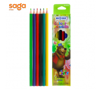 Цветные карандаши "Braden" 6 цветов,  8017-6