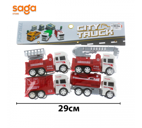 Машина спецтехника в пакете-4шт, 4х 632-123