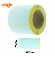 Термоэтикетки для термопринтера и весов, размер-47*25мм, в блоке-10шт.