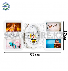 Фоторамка коллаж + часы  4в1 YYF 6