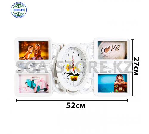Фоторамка коллаж + часы  4в1 YYF 6