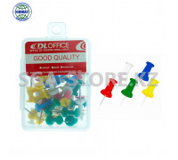 Силовые кнопки-гвоздики , цветные, в пластиковой коробке.