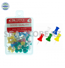 Силовые кнопки-гвоздики , цветные, в пластиковой коробке.