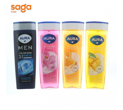 Гель для душа Aura 390мл.