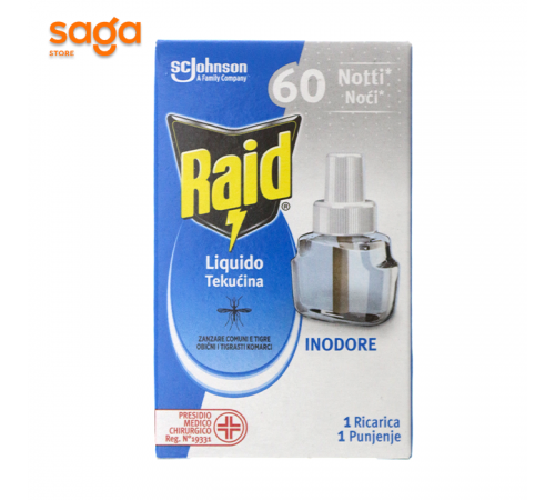 Жидкость от комаров для фумигатора Raid-жидкость 60 ночей