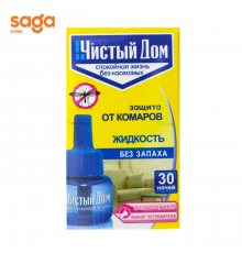 Жидкость от комаров для фумигатора Чистый дом-жидкость 30 ночей, 29мл.