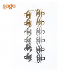 Краб для волос железный  P3135. (блок)