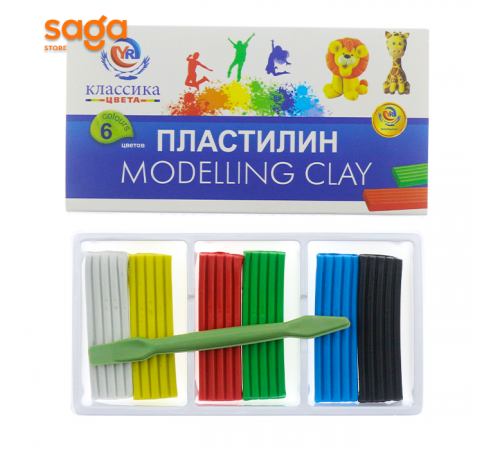Пластилин 6цв 40/160 YR 777-6