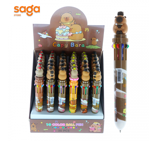Ручка шариковая Сapibara 10в1 36х8287