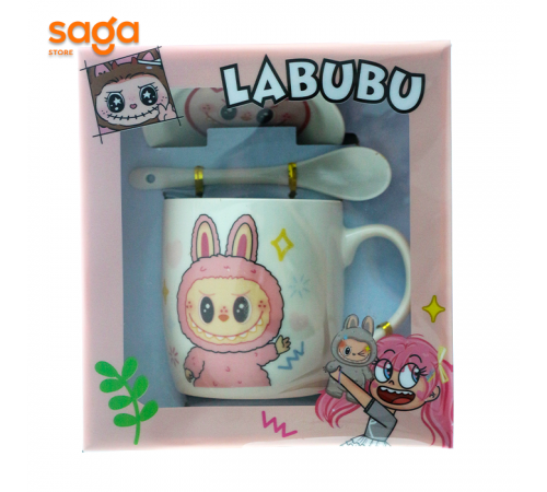 Кружка+ложка+тарелка LABUBU HK-2311.