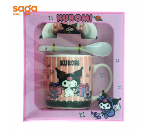 Кружка+ложка+тарелка KUROMI АТ-1970.