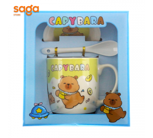 Кружка+ложка+тарелка CAPYBARA АТ-2352.