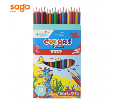 Цветные карандаши  Vneeds  V.06.63-18цв