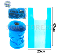 Пакет/Майка "Байсат", 3-нан/250*470мм, в мешке-18 рулонов, 2000гр.