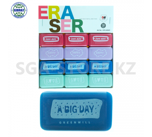 Стёрка-Ластик "Greenwill", 36шт. 04845.