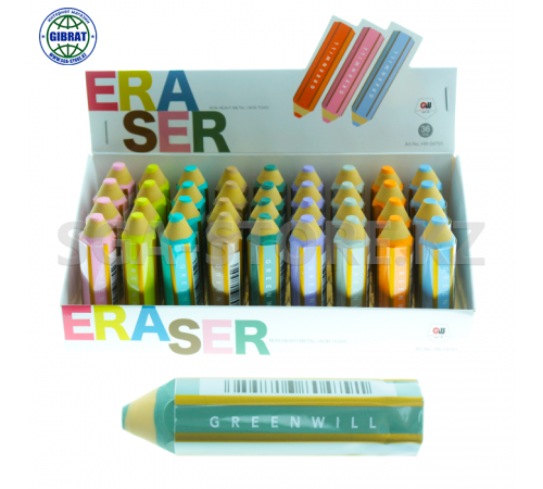 Стёрка-Ластик "Greenwill", 36шт. HR-04791.