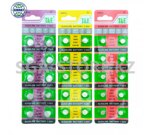 Батарейка алкалиновая, в листе-10шт, 1,55V, 384. 626. 920. AG 6.