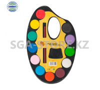 Акварель "Палитра", 12 цветов, с кисточкой.