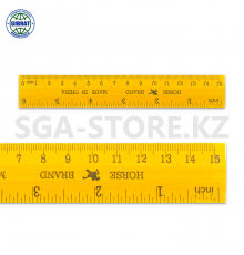 Линейка деревянная 15см
