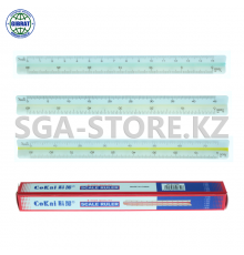 Линейка масштабная 15см, трехгранная, KJ-1500