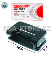 Дырокол "DL", до 12 листов, диаметр-6мм, 8230
