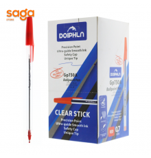 Ручка шариковая Dolphin Gp730A красный 0.7mm 50шт