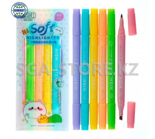 Маркер текстовой 6цв, 933-6