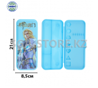 Школьный пенал "LG" пластиковая, количество отделений-2шт. 3376