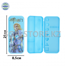 Школьный пенал "LG" пластиковая, количество отделений-2шт. 3376