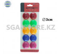 Набор разноцветных магнитов "DL", диаметр-30мм. 3010