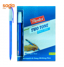 Ручка шариковая "Montex-Two Tone", 1.0мм, синий, в упаковке-50шт.