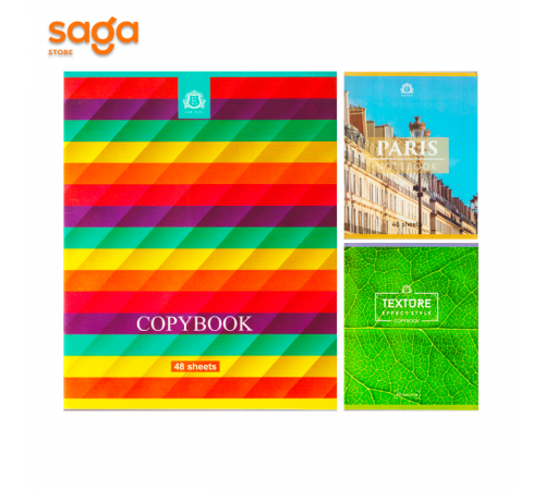 Тетрадь общая формат-А5 48л, в клетку ELER-PLAST 1/144 4848