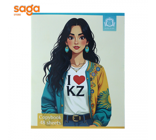 Тетрадь общая формат-А5 48л, в клетку ELER-PLAST 1/144 4848