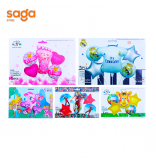 Надувные фольговые шарики  5в1, тематика-мультфильмы.