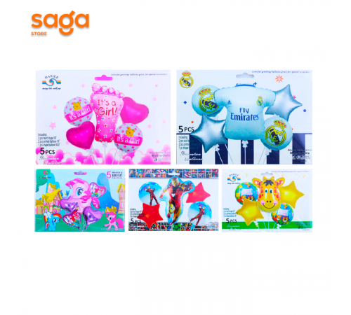 Надувные фольговые шарики  5в1, тематика-мультфильмы.