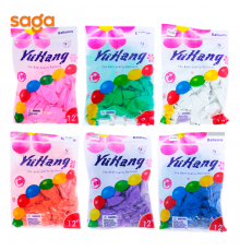 Шары однотонные "Yu Hang", в пачке-100шт.